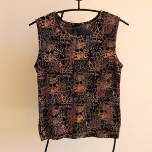 Pleated tank top gorgeous colors